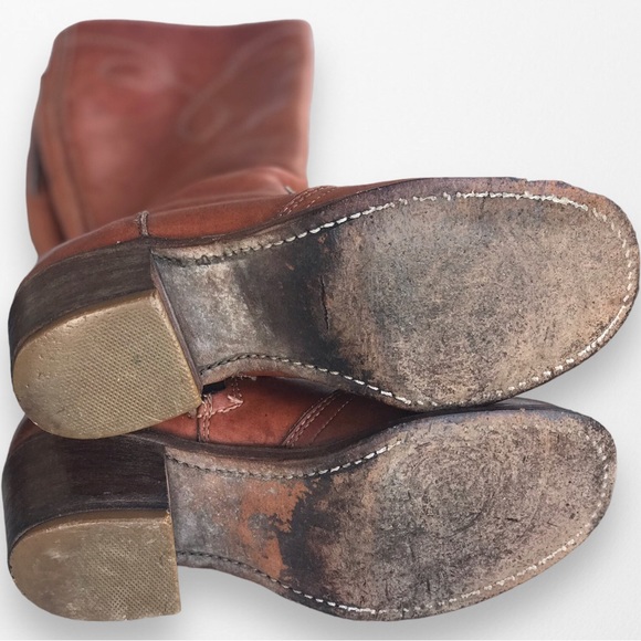 *SOLD*  DEXTER Authentic Vintage Retro 1970s Tall Zip Boots - 5.5 - Picture 8 of 9